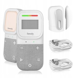Elektroniczna niania dwukierunkowa audio czujniki alarmy Lionelo Babyline