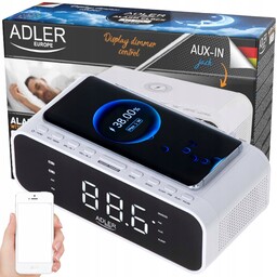 Radiobudzik bezprzewodowy bluetooth Usb Aux Fm
