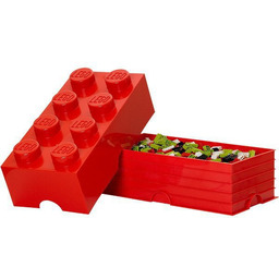 Lego Storage Brick 8 czerwony