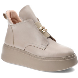 Armodo Beżowe Botki Sneakersy Damskie Premium