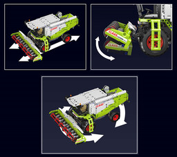 Klocki konstrukcyjne Mould King 17014S Harvester zdalnie sterowany