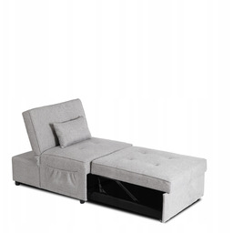 Rozkładany Fotel Szary Amerykanka Do Spania Salonu Sofa