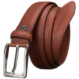 Pasek skórzany Pierre Cardin 9025 koniakowy