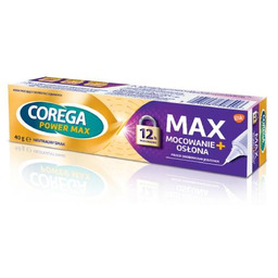 COREGA Power Max Mocowanie + Osłona - krem