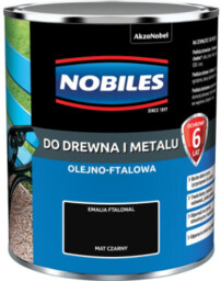 Nobiles Emalia Ftalonal Czarny mat 0,7 L