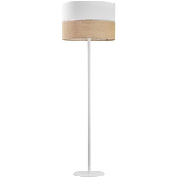 Podłogowa lampa jutowy klosz Linobianco 5241 TK Lighting