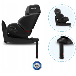 Fotelik Lionelo Lukas I-Size 0-18kg Carbon