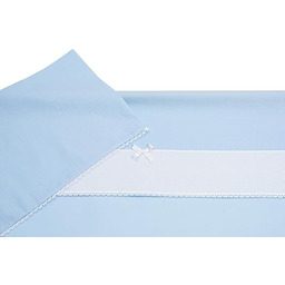 Filet 3-częściowy zestaw pościeli do wózka dziecięcego, jednokolorowy,