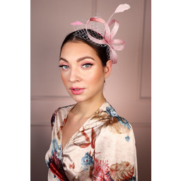 Pakamera BELLONA fascynator klasyczny jasny róż