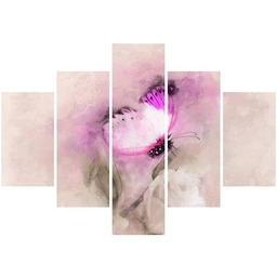 Obraz Rose Butterfly motyl pastelowy księżniczka