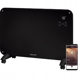Scf 4201BK Sencor Szklany Ogrzewacz Konwektorowy
