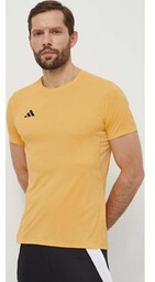 adidas Performance t-shirt do biegania Adizero kolor żółty