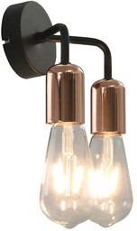 Lumes Czarno-miedziany kinkiet industrialny - EX805-Rovel