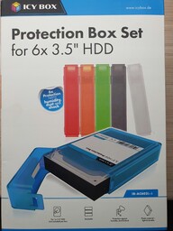 Zestaw Icybox 6x obudowa osłona etui na dyski