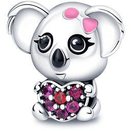 Zawieszka Srebro 925 Charms Koralik Miś Koala