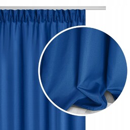 Spod Igły I Nitki Zasłona 140x300 Viva chabrowa