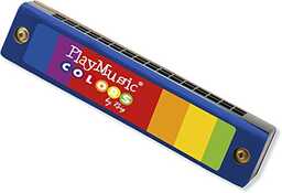 Claudio Reig-7045 Harmonica drewno i metal, Wielobarwny (7045)