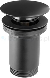 FERRO S285-BL-B ROTONDO zawór spustowy z przelewem, click-clack,