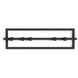 Czarny Wieszak do przedpokoju Cubiko 5 Metalowy