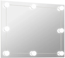 Elior Nowoczesne prostokątne lustro z oświetleniem LED 80x60