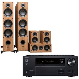 ONKYO Kino domowe TX-RN6100B + TAGA TAV-607 Dąb