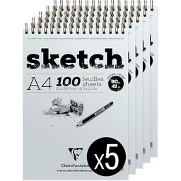 Clairefontaine 96644C - Blok spiralny z papieru szkicowego