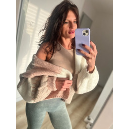 Pakamera Sweter damski kardigan beżowy