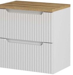 COMAD Szafka podumywalkowa NOVA WHITE z blatem OAK