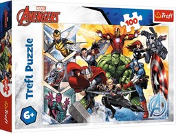 Trefl Puzzle Siła Avengersów Avengers 100 elementów