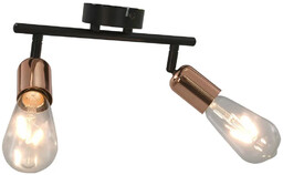 Lumes Czarno-miedziana loftowa lampa sufitowa - EX812-Velix
