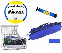 Komplet do Siatkówki: siatka linie Mikasa Pompka n