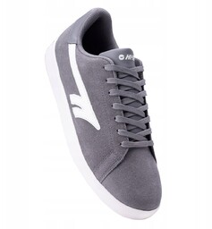 Męskie Buty Sportowe Korel HI-TEC szare skórzane trampki