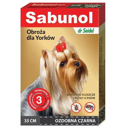 Dermapharm sabunol obroża ozdobna przeciw kleszczom i pchłom