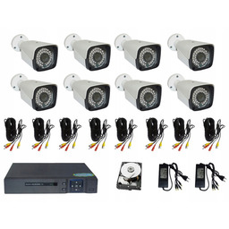 Zestaw 8 kamer Full Hd 2 Mpx