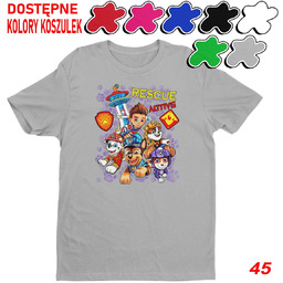 Dziecięca Koszulka Z Nadrukiem Psi Patrol Duży Wybór