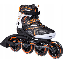 Łyżworolki Nils Extreme NA1060 S Czarno-pomarańczowe Rozmiar 40