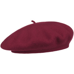 Czapka Baskijska z Kaszmirem by Barascon, bordowy, One