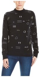 bluza BENCH - Velvet Embroidery Jumper Black Beauty