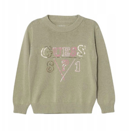 Sweter dla dziewczynki Guess bawełniany sweterek dziewczęcy 2