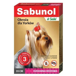 Laboratorium DermaPharm Sabunol Ozdobna Różowa Obroża Dla Yorków