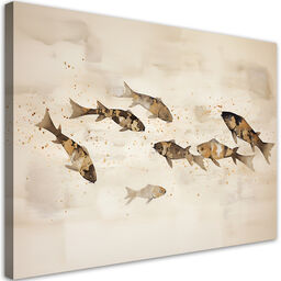 Obraz boho - Ryby Koi 90x60