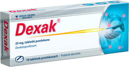 Dexak tabletki powlekane 25 mg 10 tabl.