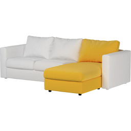 Pokrowiec na sekcję leżanki Vimle, miodowy welwet, 81