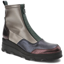 Szare Botki Hispanitas Buty Premium Damskie