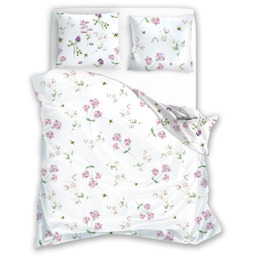 Pościel bawełniana w kwiaty PER-155