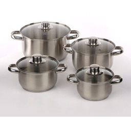 Komplet garnków nierdzewnych VITO 8 elementów