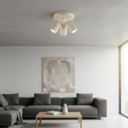 Plafon KARBON 3P Beżowy SL.1601 - Sollux