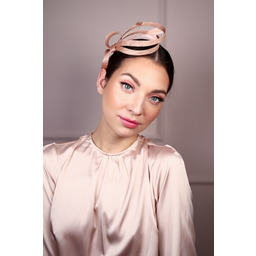 Pakamera AMERYLIS fascynator brudny róż klasyczny minimalistyczny