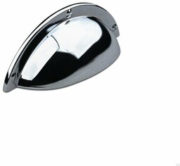 Uchwyt meblowy muszlowy Prato 64 Chrom Polerowany