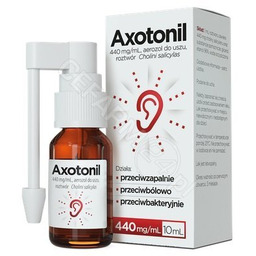 Axotonil Max 440 mg/ml, Aerozol do uszu, 10